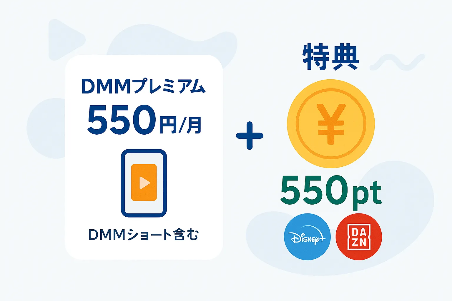 DMMショートとDMM TVセットの料金と特典