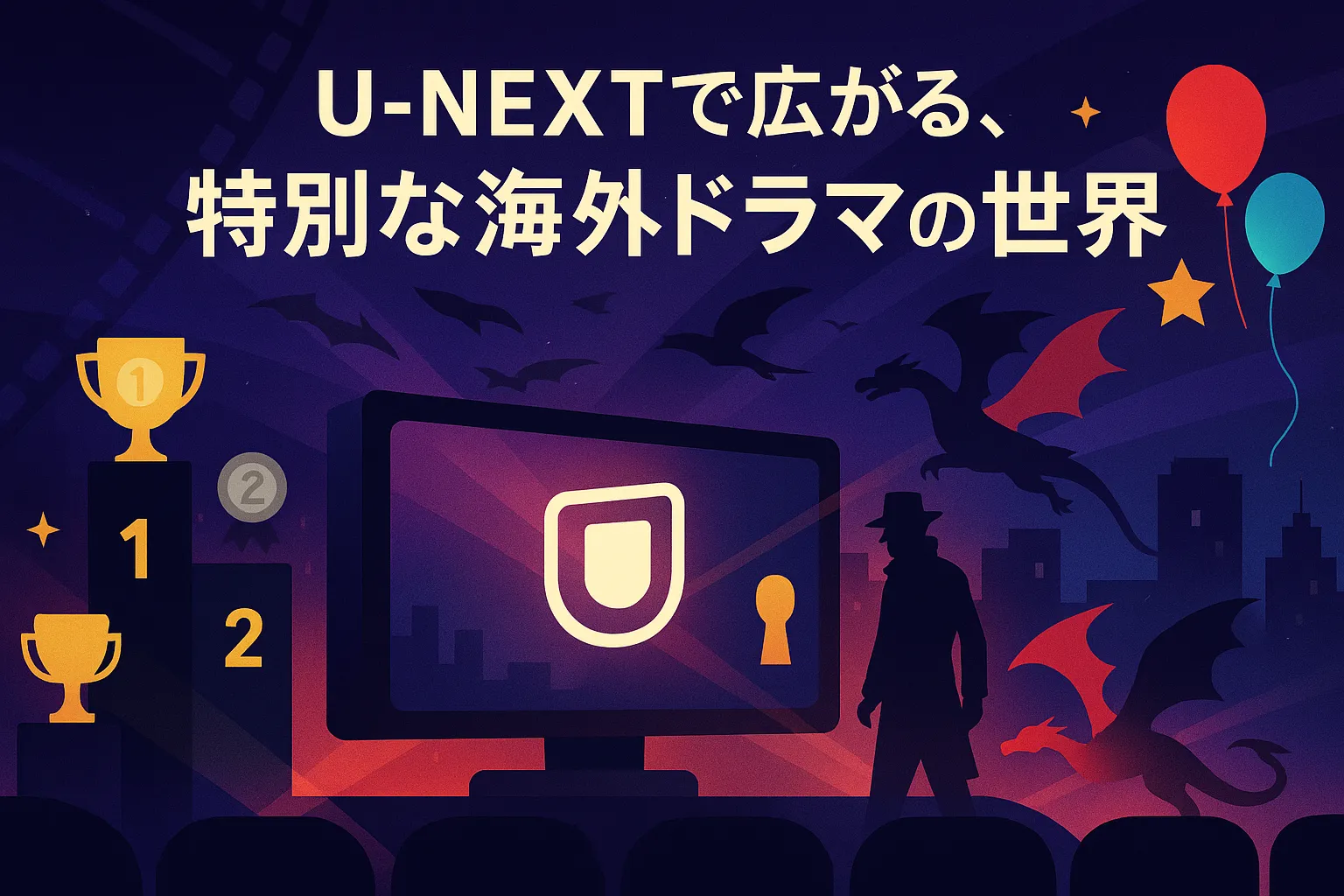 U-NEXTで観る海外ドラマはコレ！おすすめランキング＆必見の独占作15選【2025年】アイキャッチ