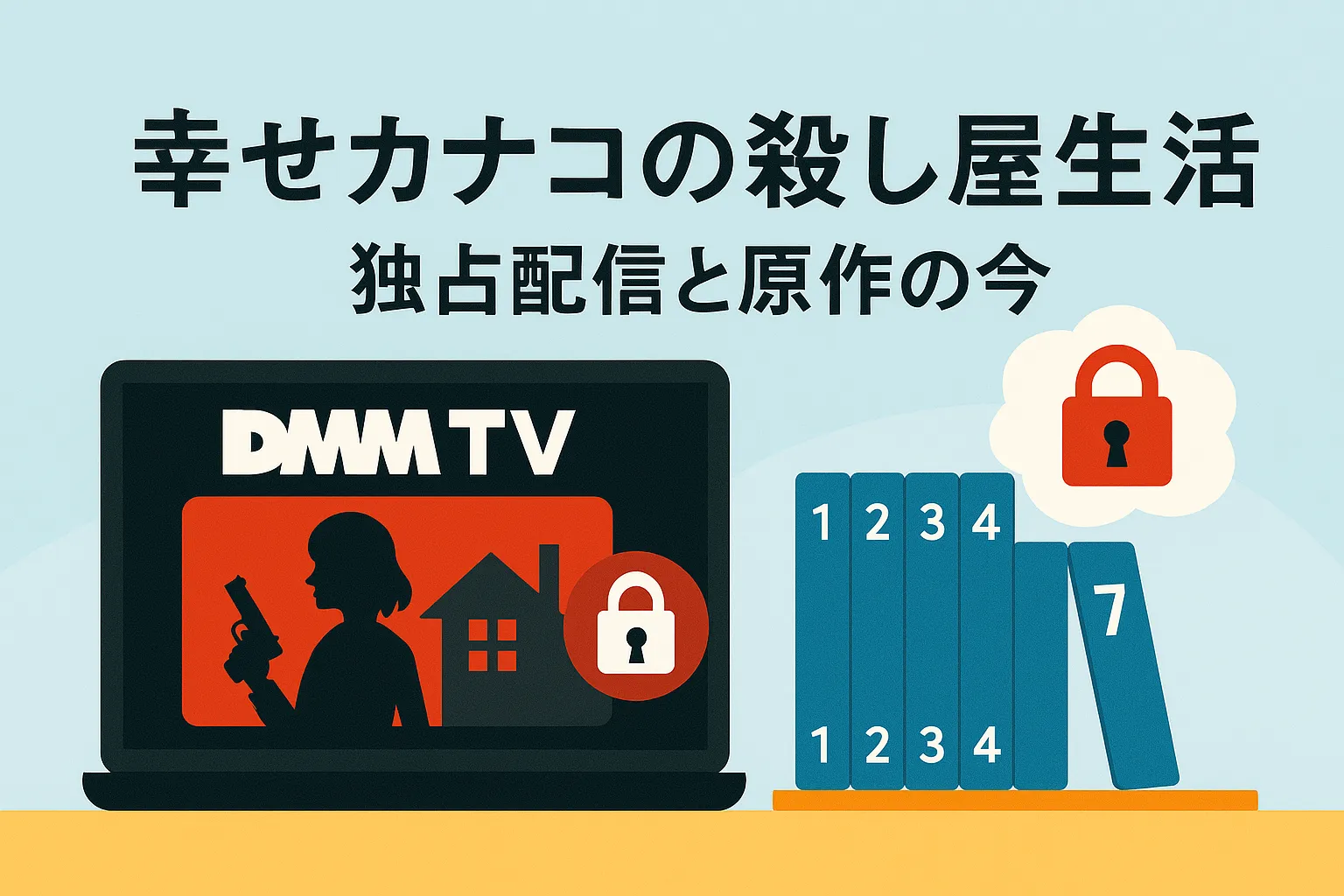 『幸せカナコの殺し屋生活』は何で見れる？全6話を無料で見る方法！打ち切りは本当？アイキャッチ