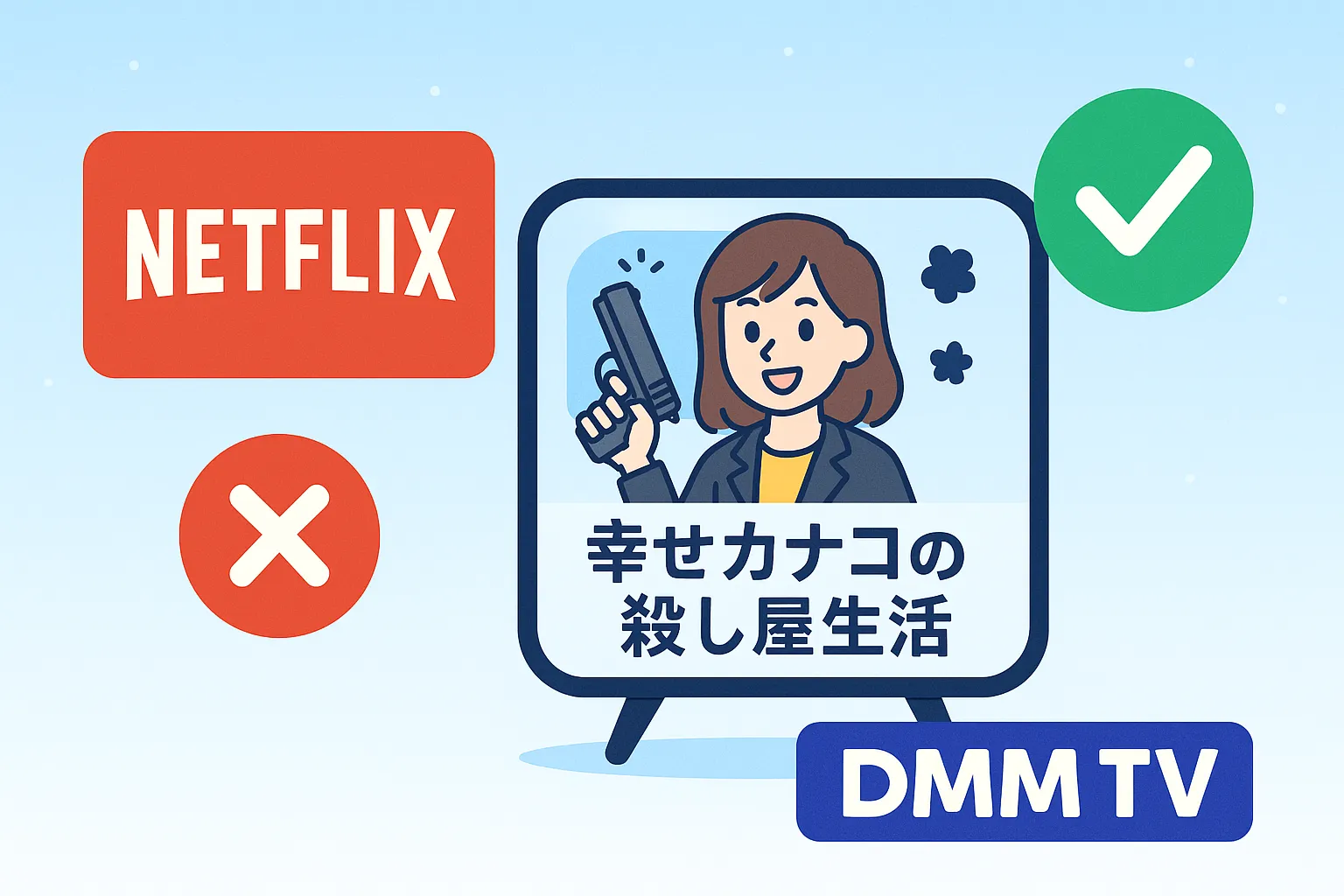 幸せカナコの殺し屋生活、Netflixでは見れないの？