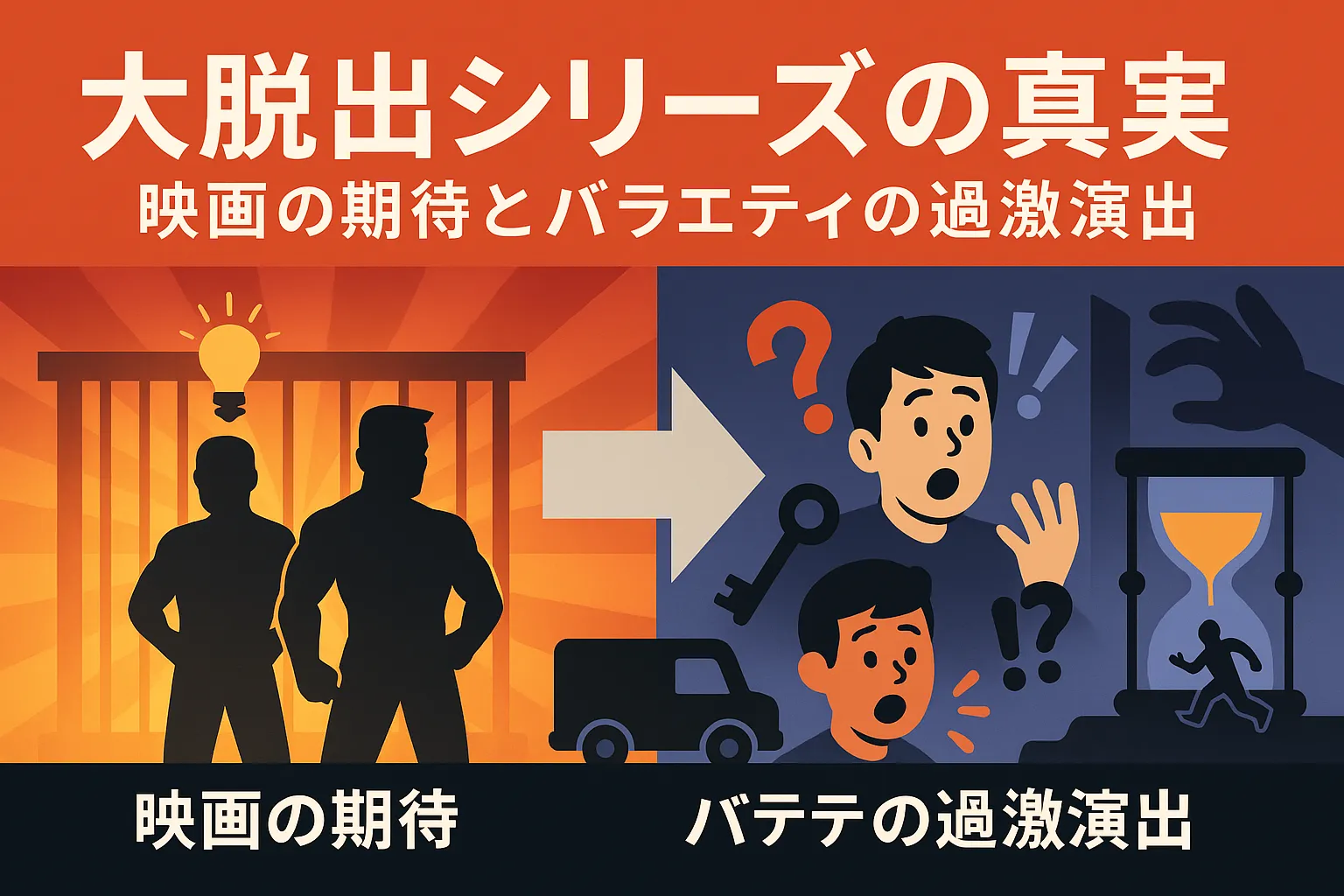 「大脱出」がひどいのはなぜ？続編のネタバレとやらせ疑惑の真相に迫るアイキャッチ