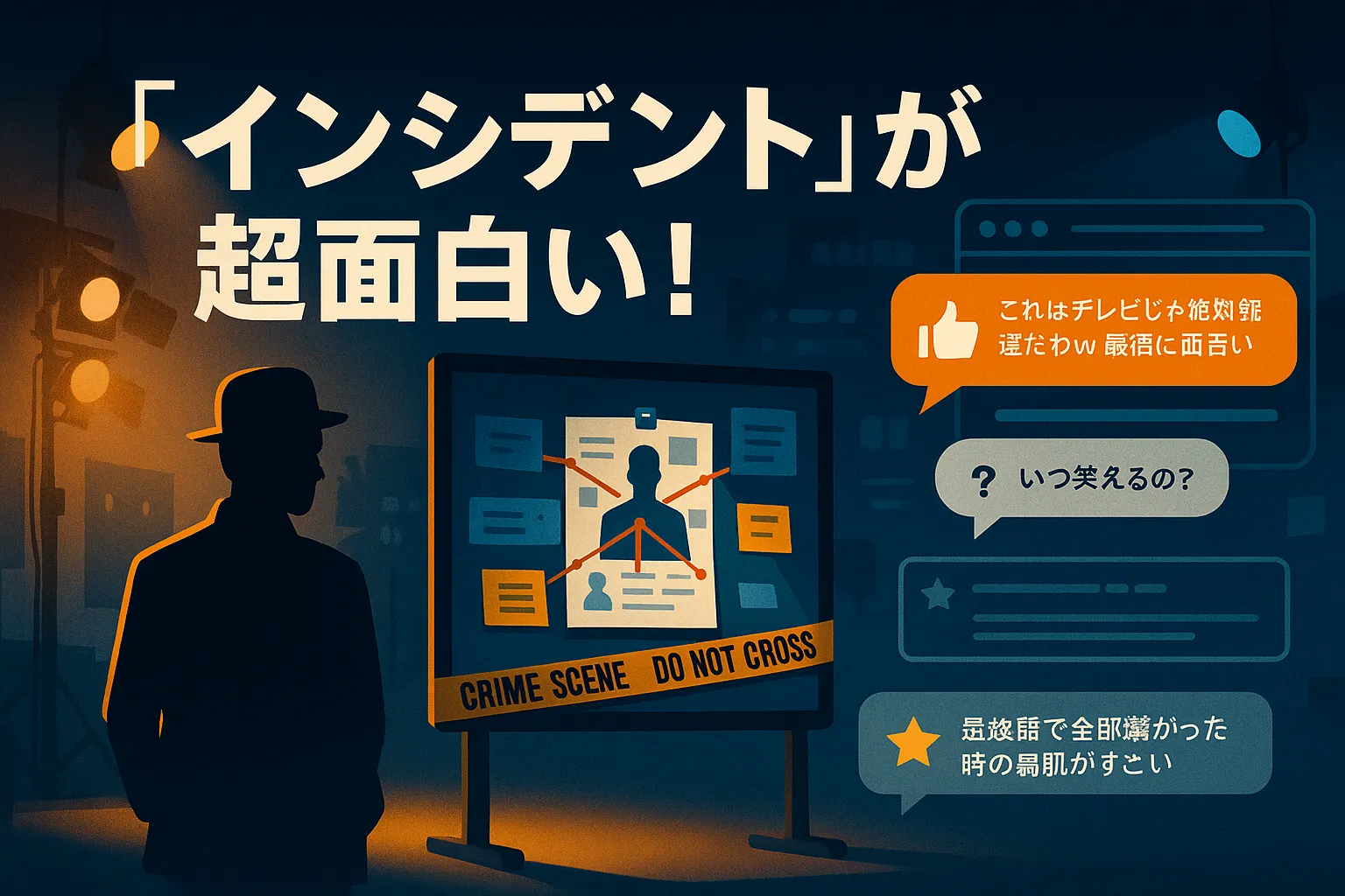 インシデンツは面白い？つまらない評判から出演者、視聴方法まで全部わかる！アイキャッチ