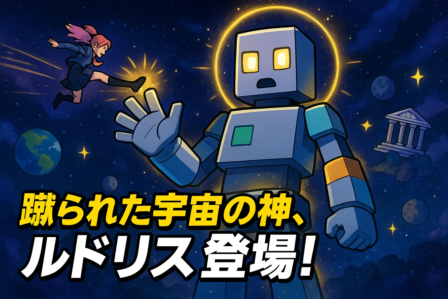 「ダンダダン」のルドリスは全知全能？蹴られた62話の真相とマイクラ元ネタの謎！アイキャッチ