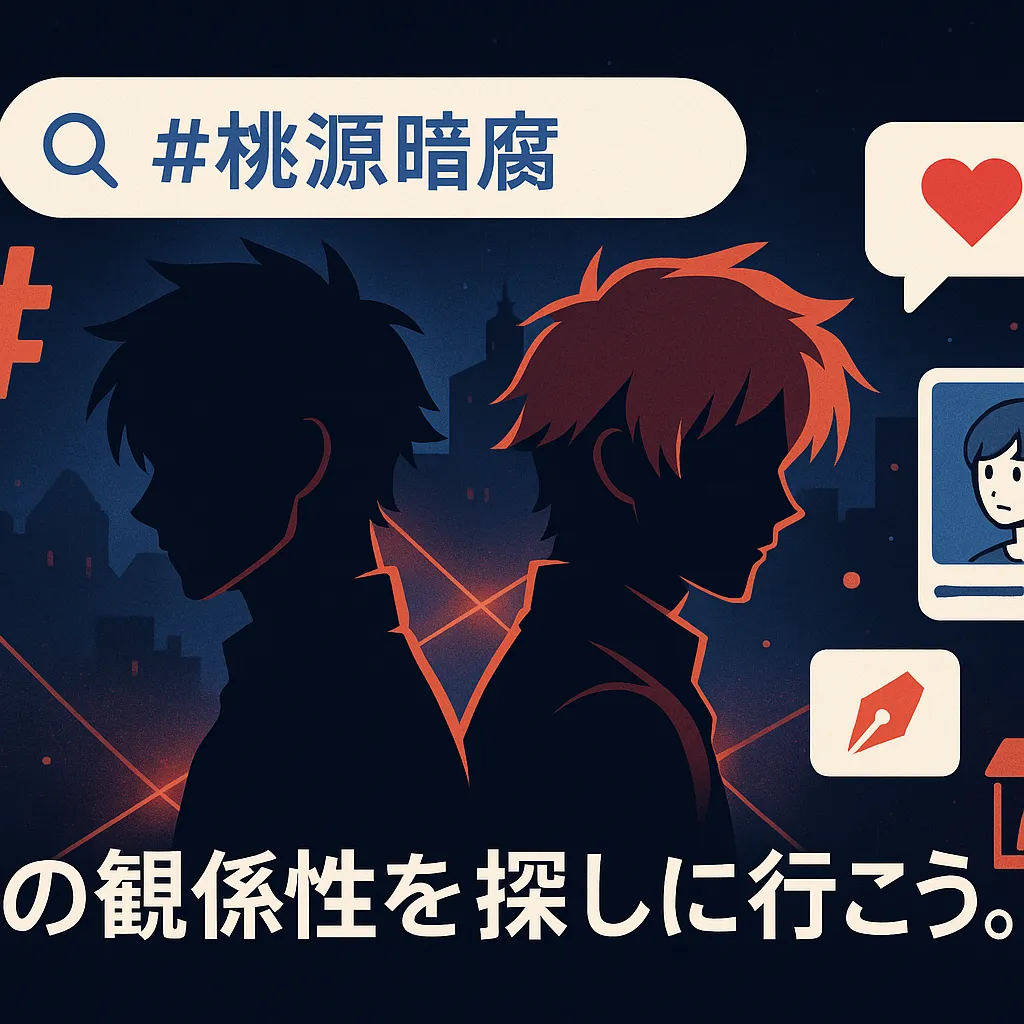 『桃源暗鬼』カップリング最強コンビは？ファンに人気の組み合わせと二次創作の探し方アイキャッチ