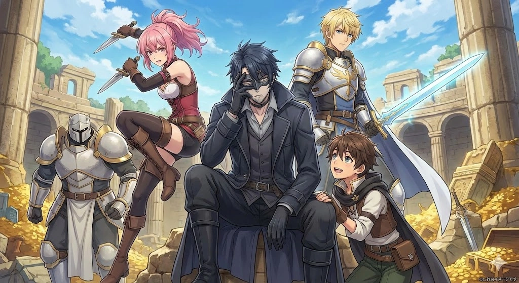 嘆きの亡霊は引退したい キャラクター集合イメージ