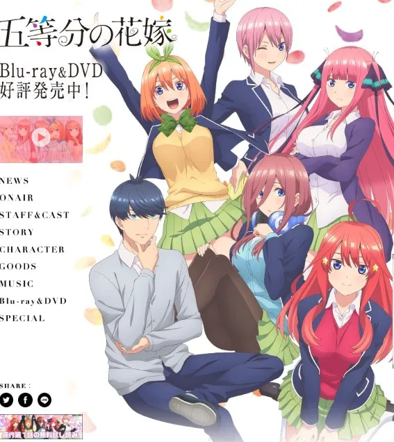 マンガ   五等分の花嫁アニメの見る順番：迷わず楽しむためのガイド