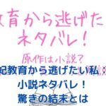 妃教育から逃げたい私：小説ネタバレで明かされる驚きの結末とは？アイキャッチ