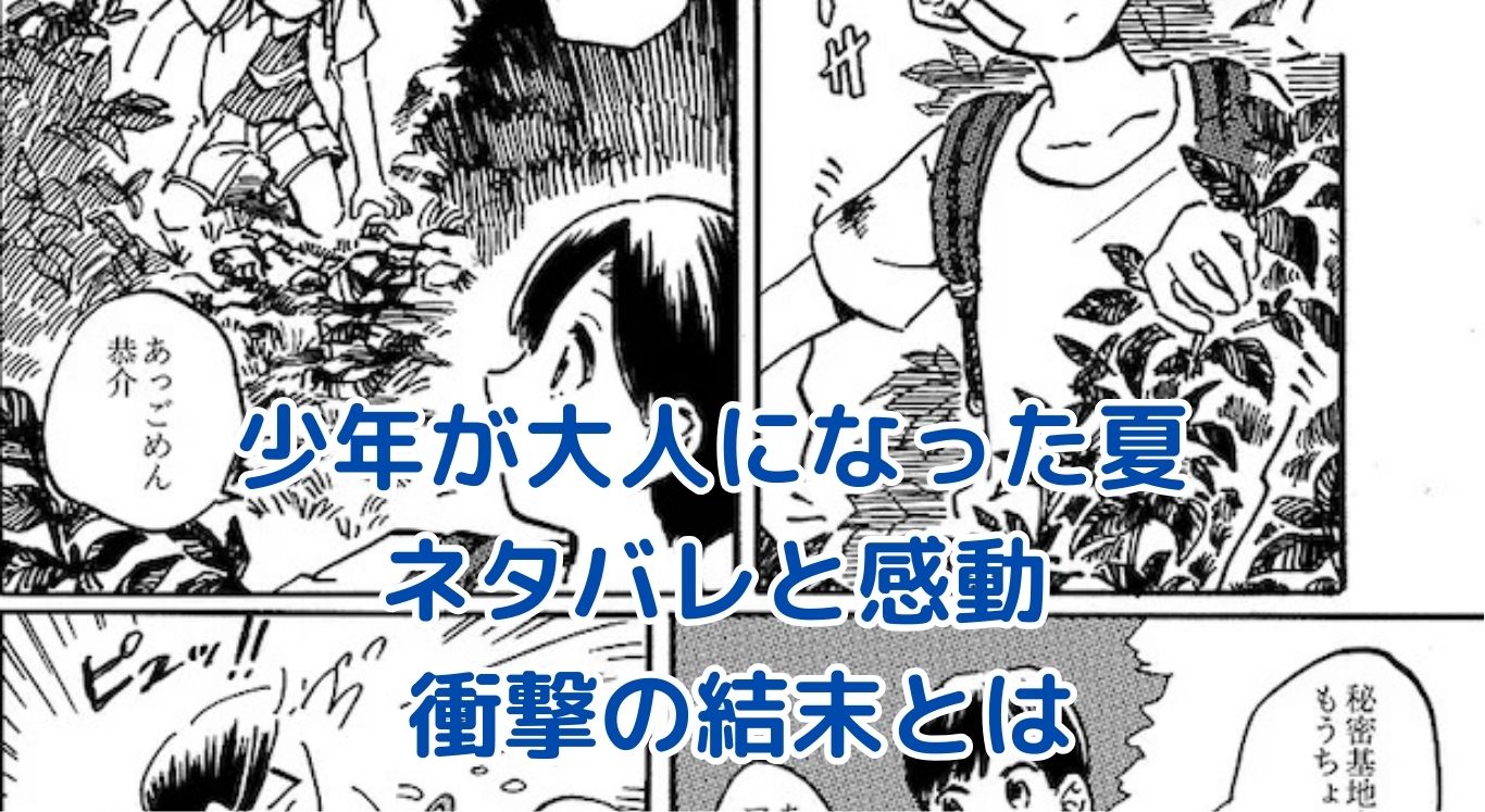 少年が大人になった夏ネタバレ驚きの真実と感動のラストアイキャッチ