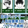 『忘却バッテリー』人気投票第3回どうなる？過去の結果と噂も！
