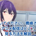履いてください、鷹峰さんアニメ配信はどこ？見る方法を解説アイキャッチ