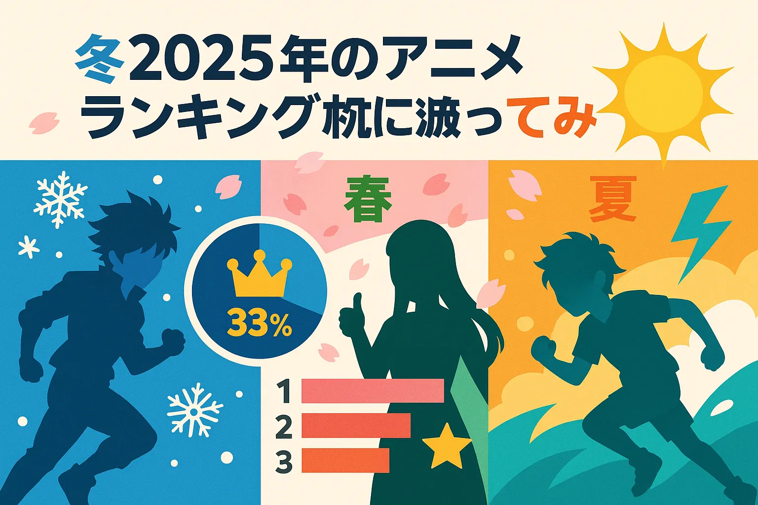 2025年のアニメ、ランキング形式で振り返ってみよう