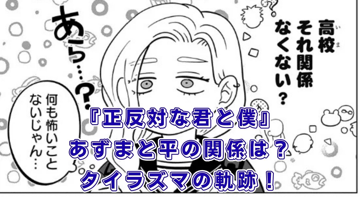『正反対な君と僕』のあずまと平（タイラズマ）の関係は？完結後の未来や過去まで全貌を解き明かすアイキャッチ