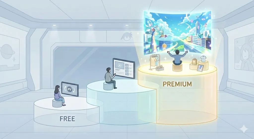 アニメフェスタの値段は3層構造になっている