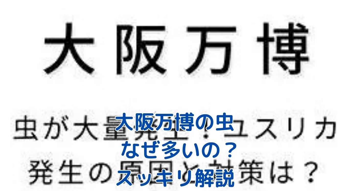 大阪万博の虫、なぜ大量発生？スッキリ解決アイキャッチ