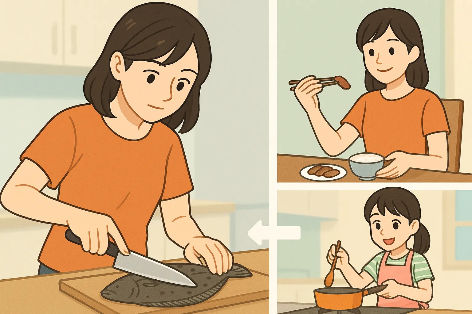 福原遥の左利き！箸や包丁の使い分け