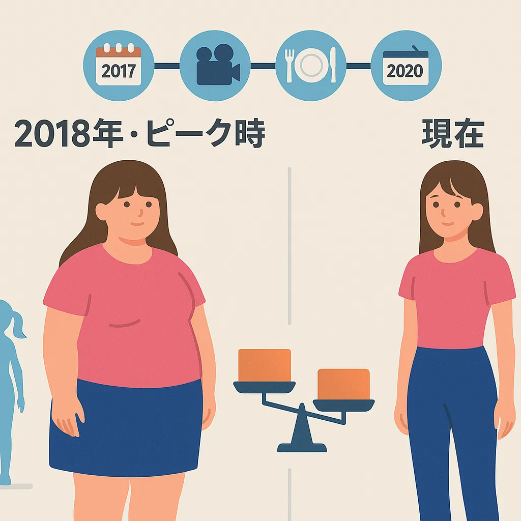 橋本環奈の体重のピーク時と現在の比較