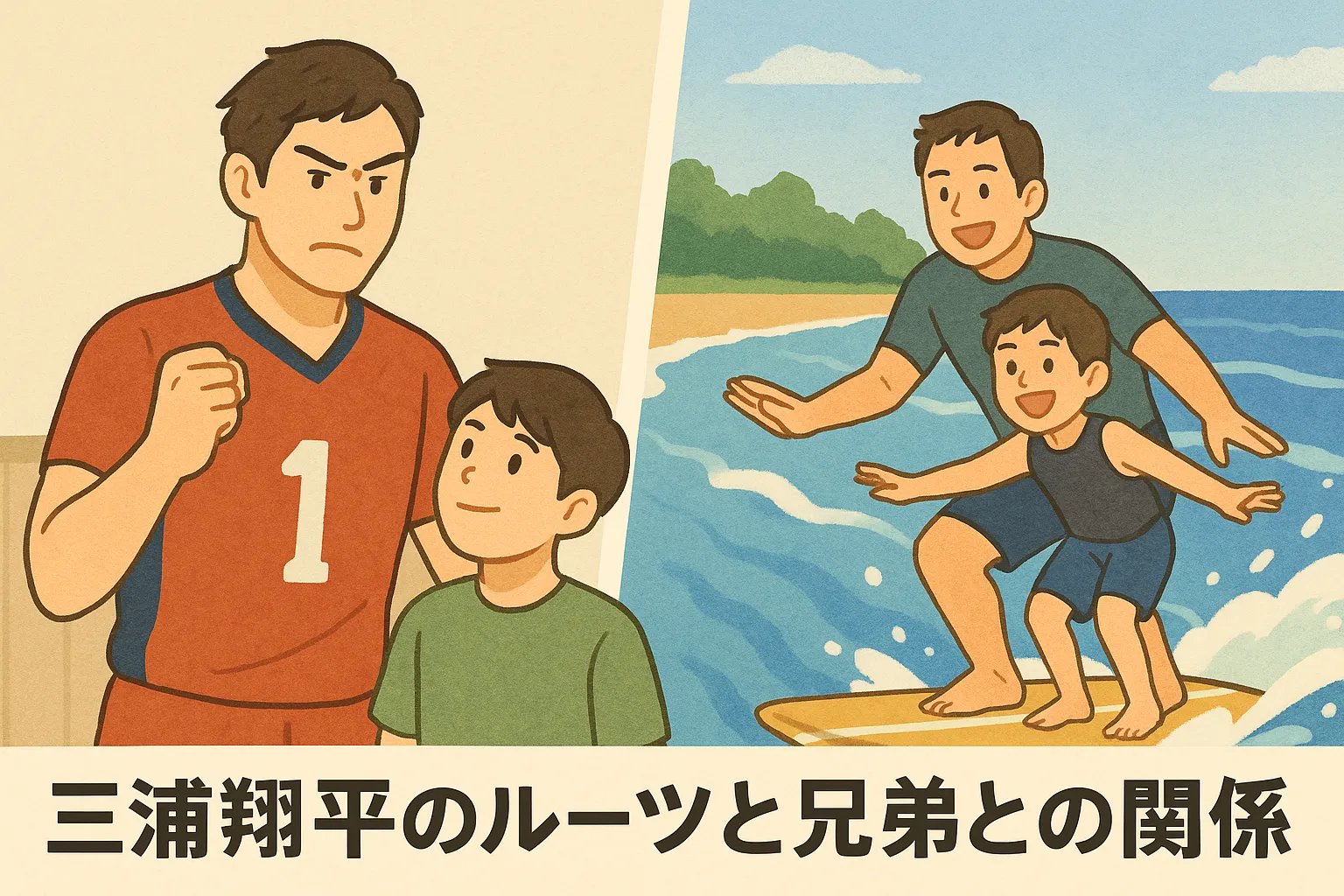 三浦翔平のルーツと兄弟との関係