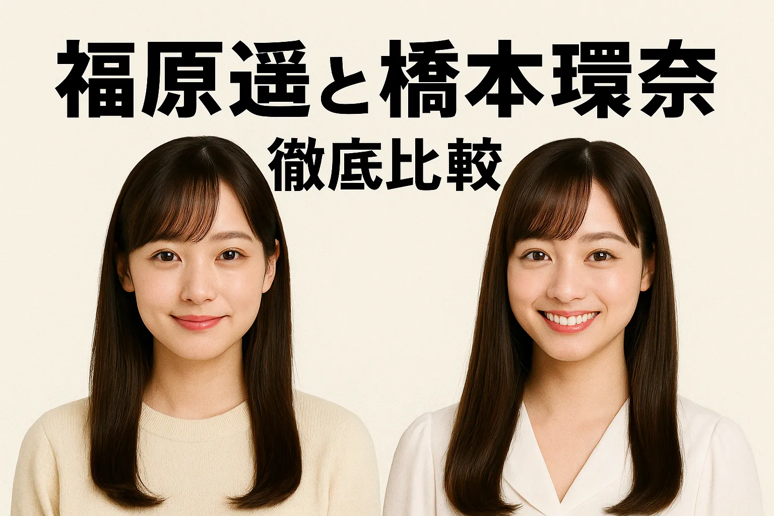 福原遥と橋本環奈は似てる？仲良し？気になる5つの関係性をズバリ解説アイキャッチ