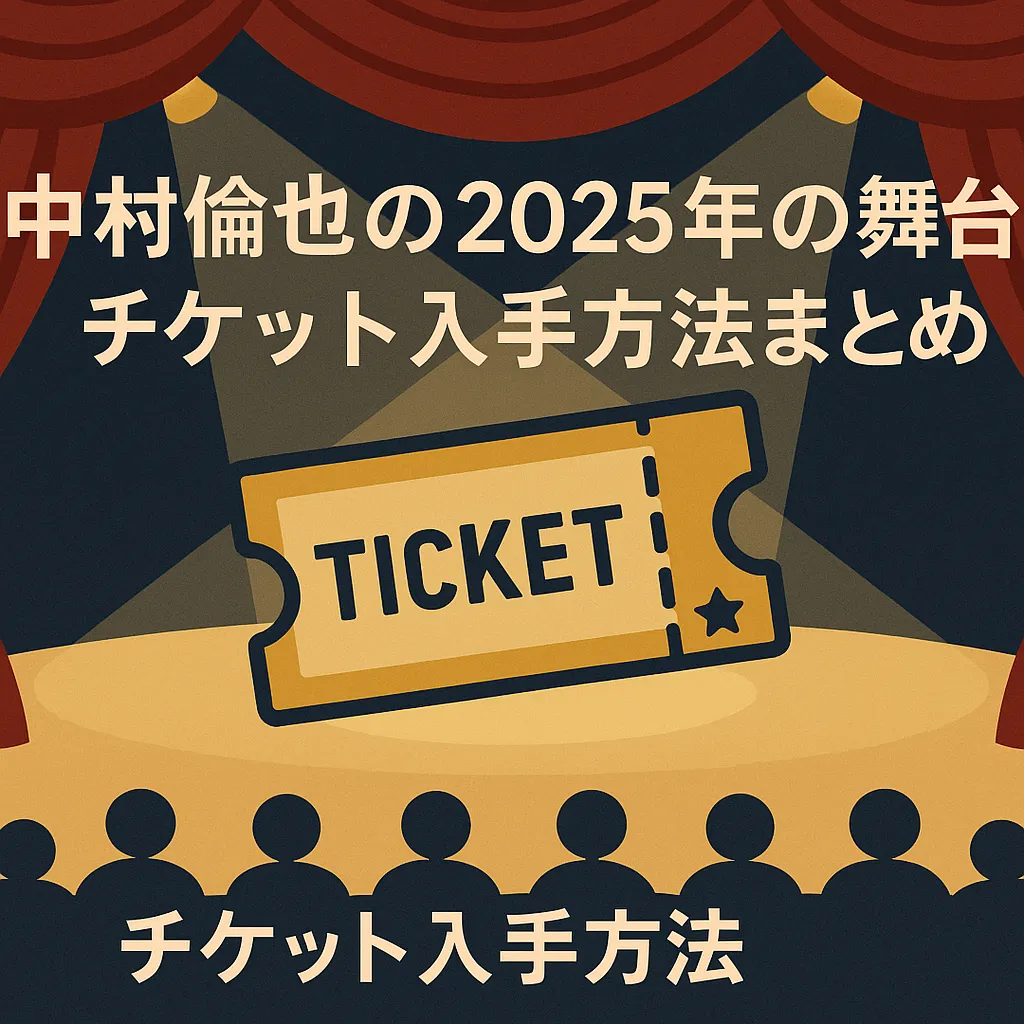 中村倫也の舞台【2025年】チケット入手方法は？日程や倍率、上演時間まで丸わかり！アイキャッチ