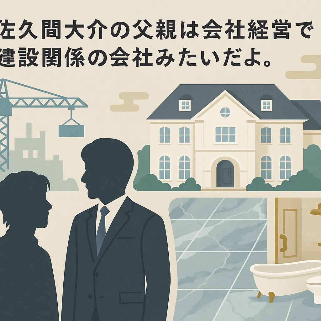 佐久間大介の父親の職業は会社経営で実家は豪邸？