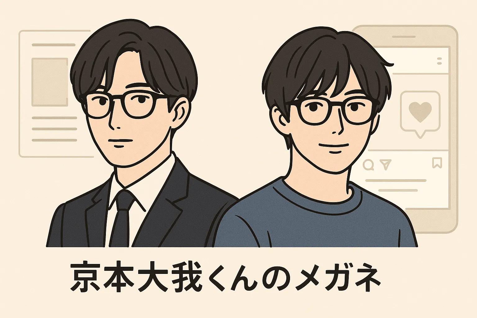 京本大我くんのメガネ姿をもっと見たい！