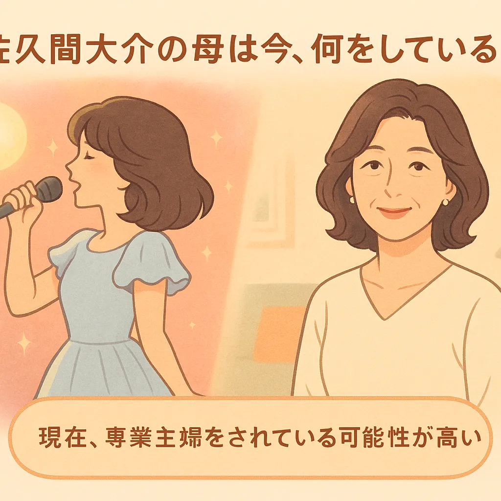 佐久間大介の母は今、何をしているの？