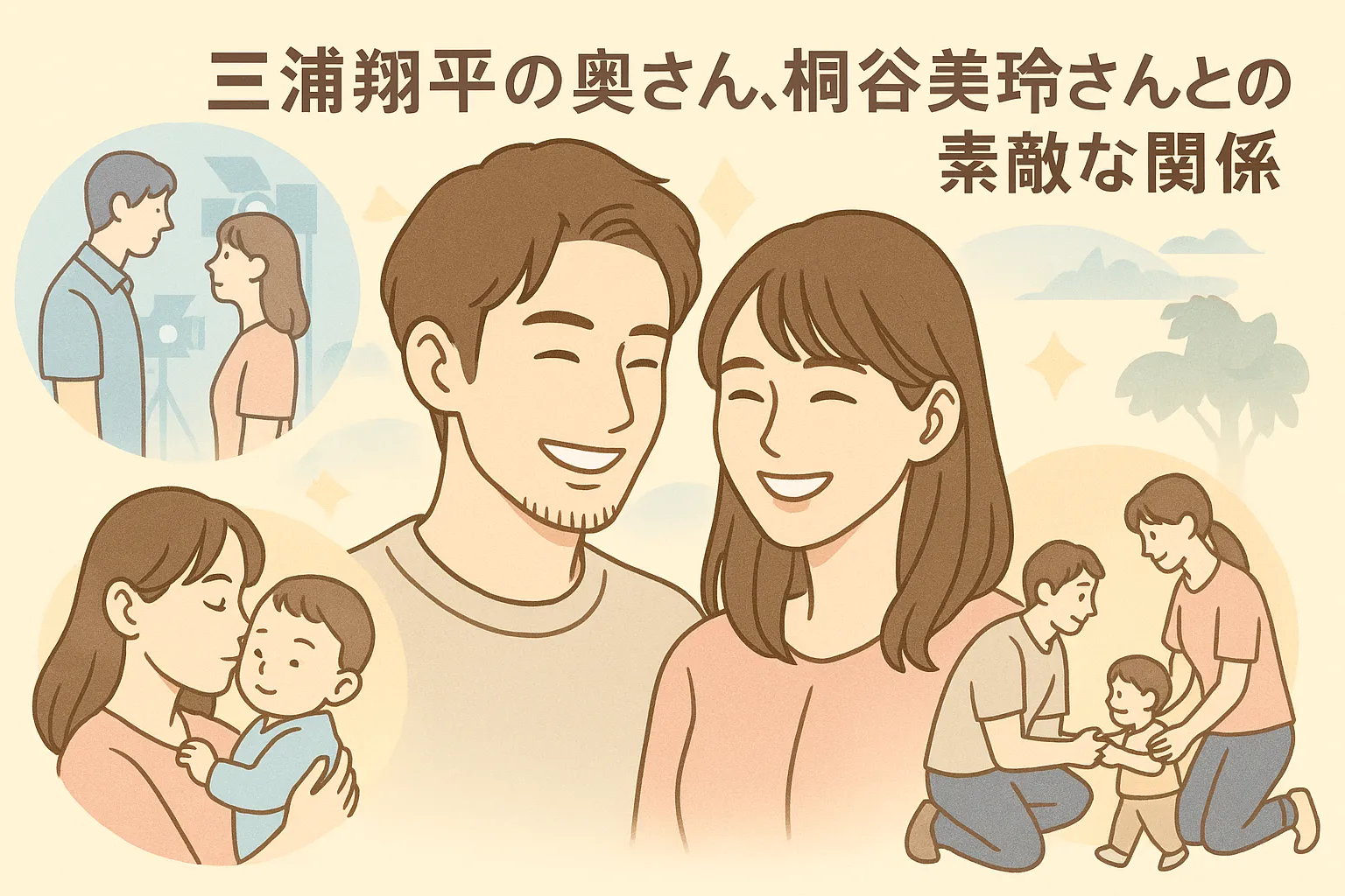 三浦翔平の奥さん、桐谷美玲さんとの素敵な関係
