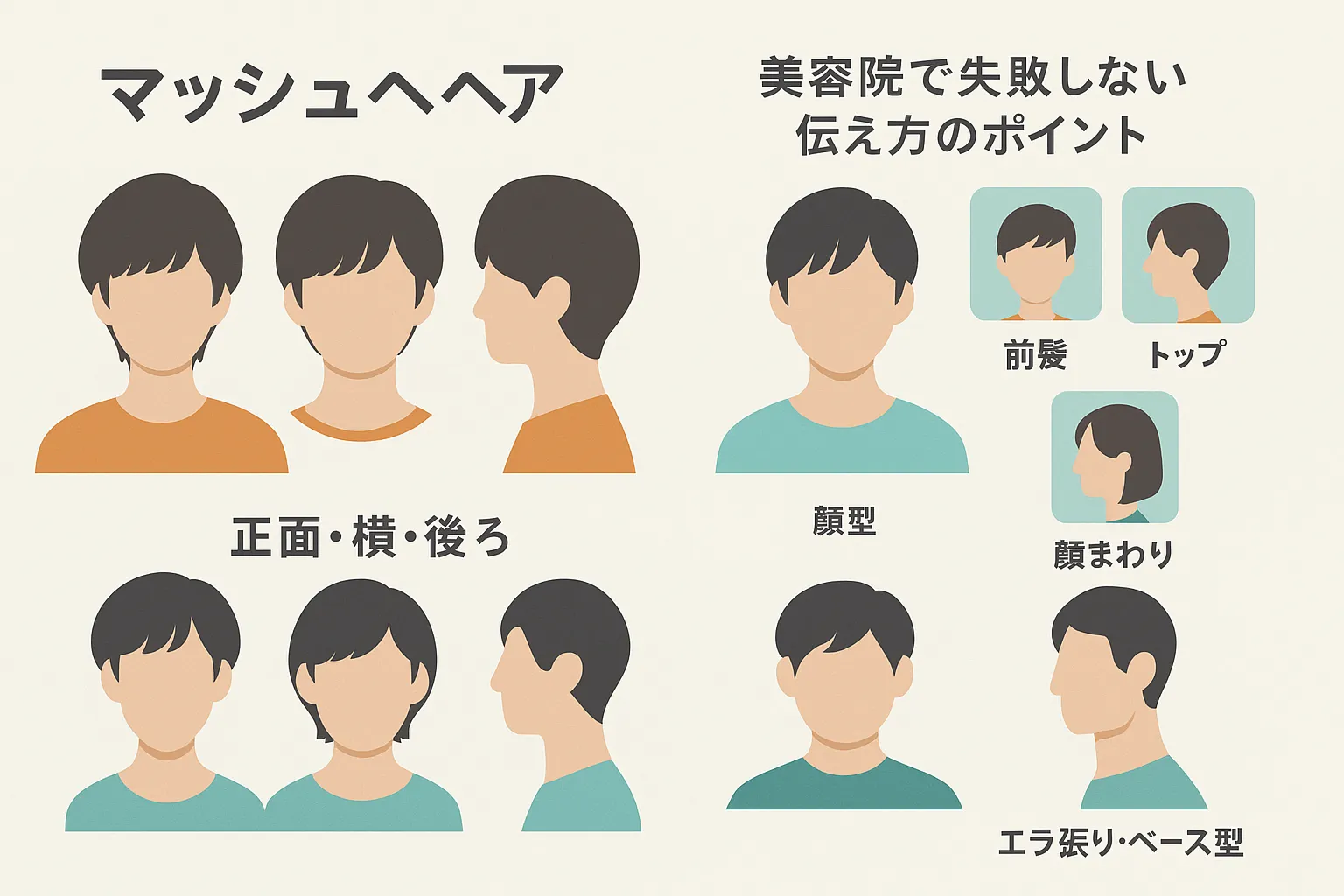 京本大我風の髪型マッシュにするためのオーダー方法
