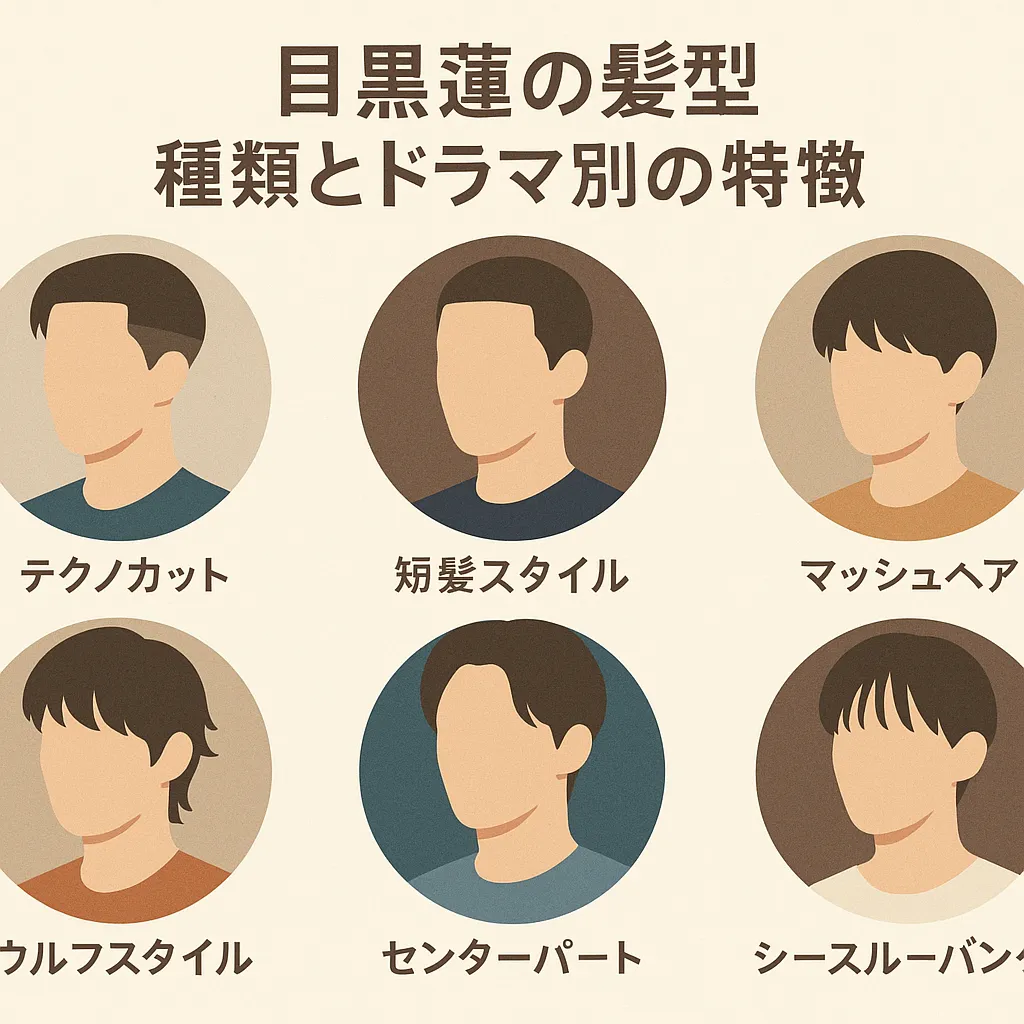 目黒蓮の髪型！種類とドラマ別の特徴