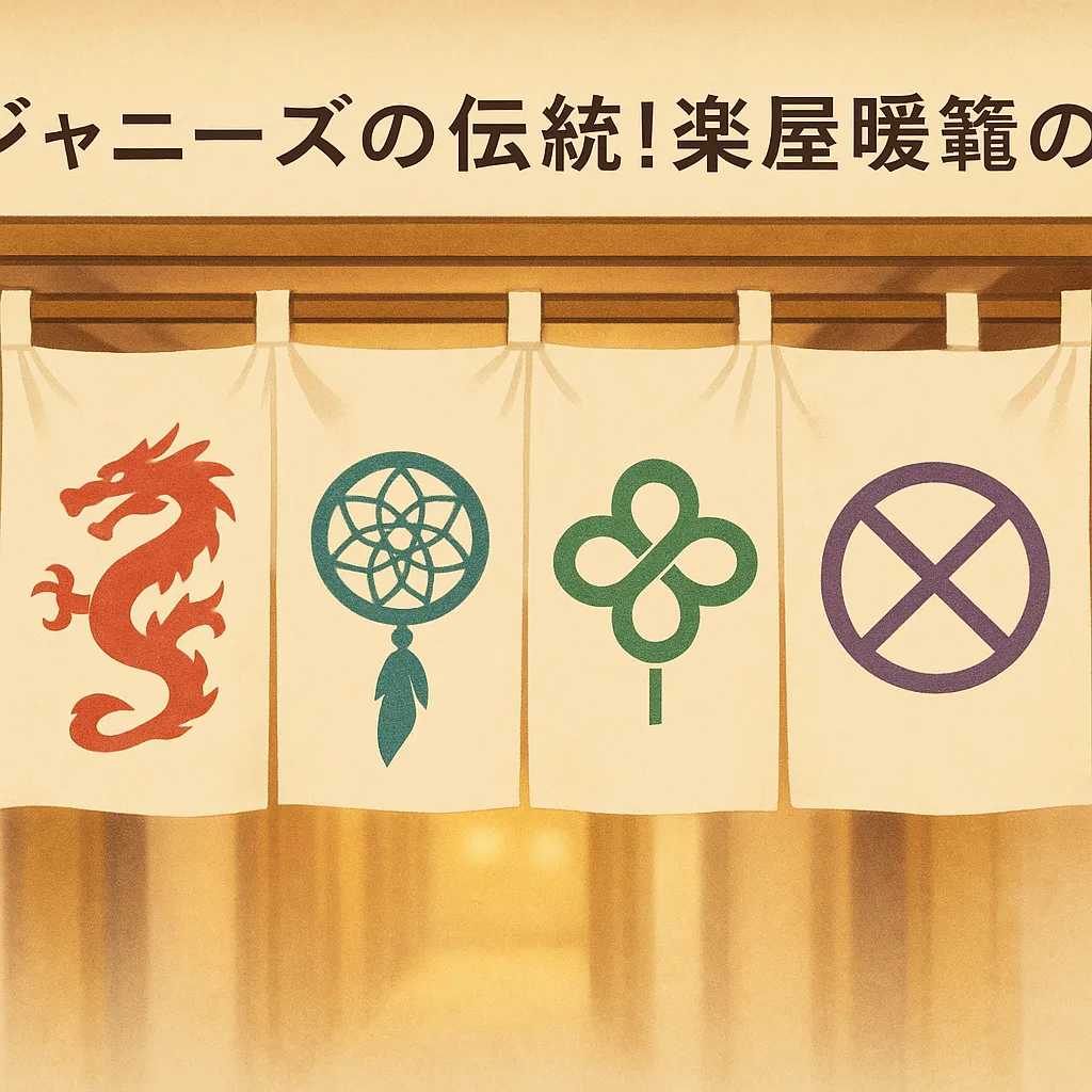 ジャニーズの伝統！楽屋暖簾の世界