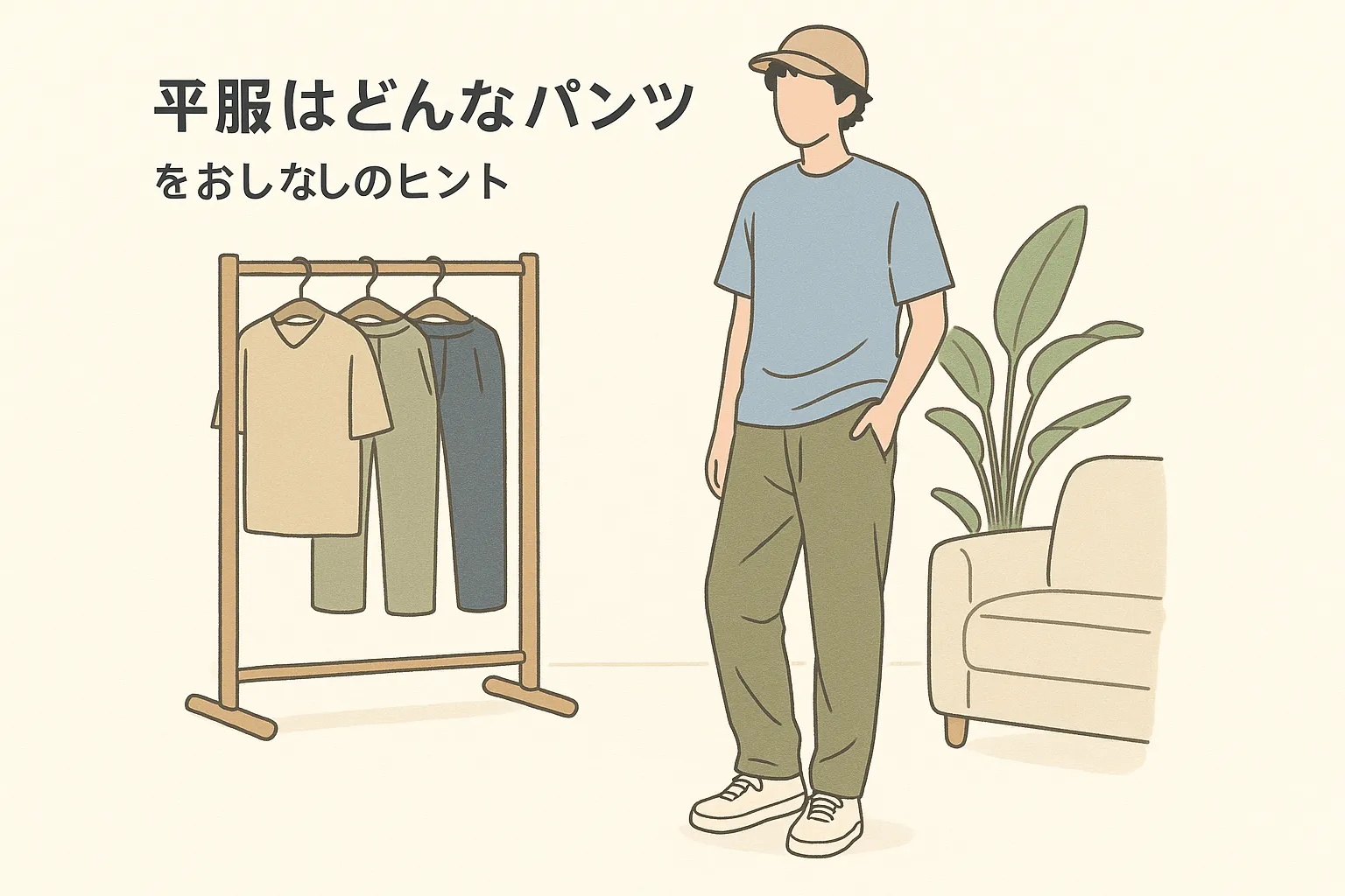 私服のパンツもおしゃれ？着こなしのヒント