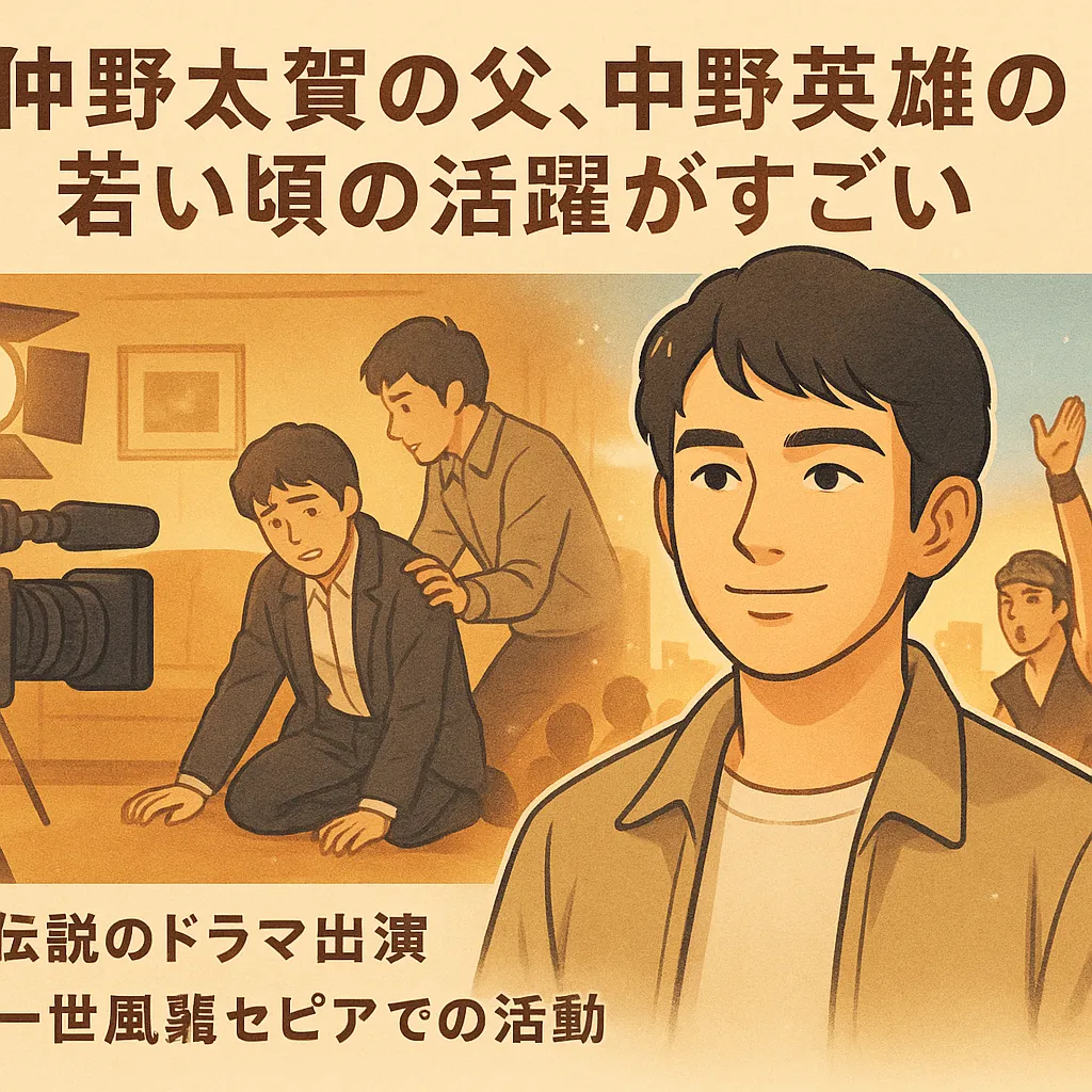 仲野太賀の父、中野英雄の若い頃の活躍がすごい