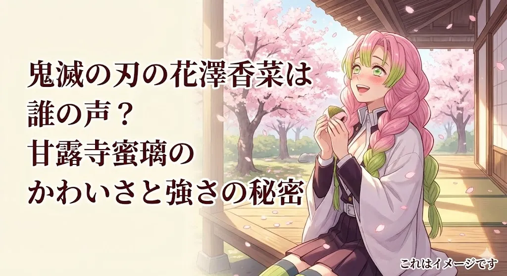 鬼滅の刃の花澤香菜は誰の声？甘露寺蜜璃のかわいさとハマり役の秘密アイキャッチ
