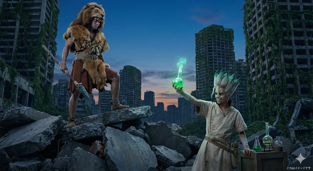 ドクターストーンで中村悠一と共演する主要キャスト(千空・ゲン・大樹・杠)