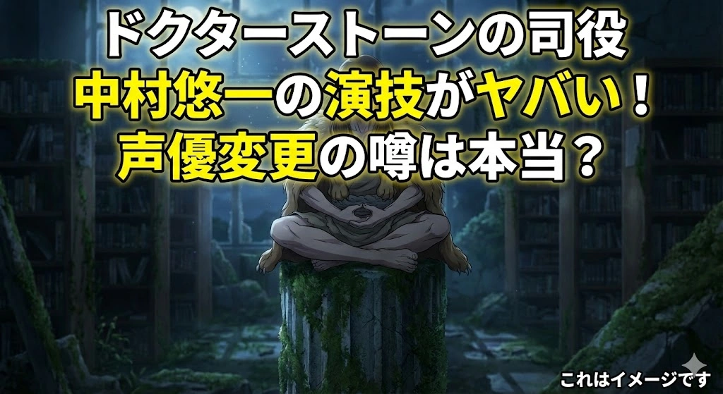 ドクターストーンの中村悠一が演じる司はなぜすごい？声優が変わった噂の真相も3分で解説アイキャッチ