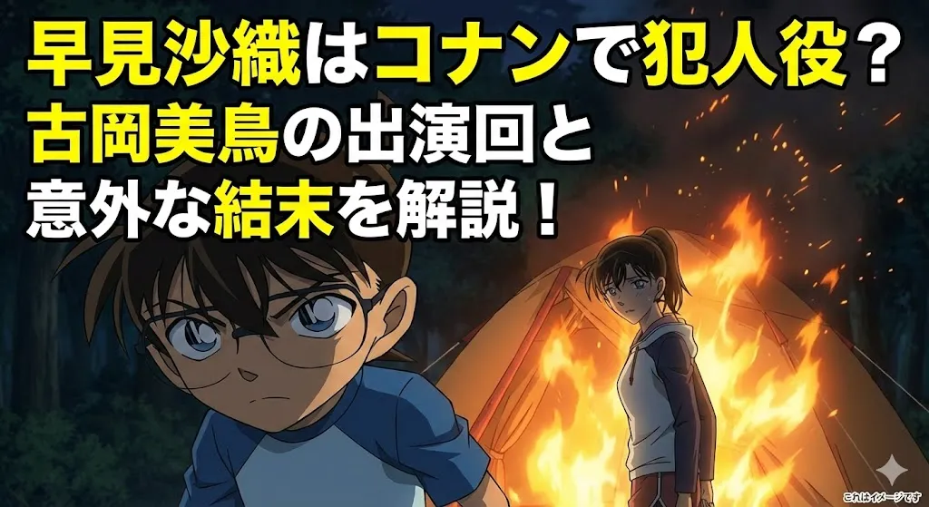 早見沙織はコナンで犯人役？古岡美鳥の出演回と9割が騙された意外な結末アイキャッチ