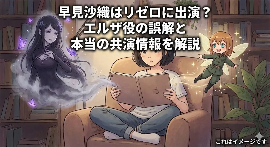 早見沙織はリゼロのエルザ役？似ている声の正体と本当の出演作を3分で解説アイキャッチ