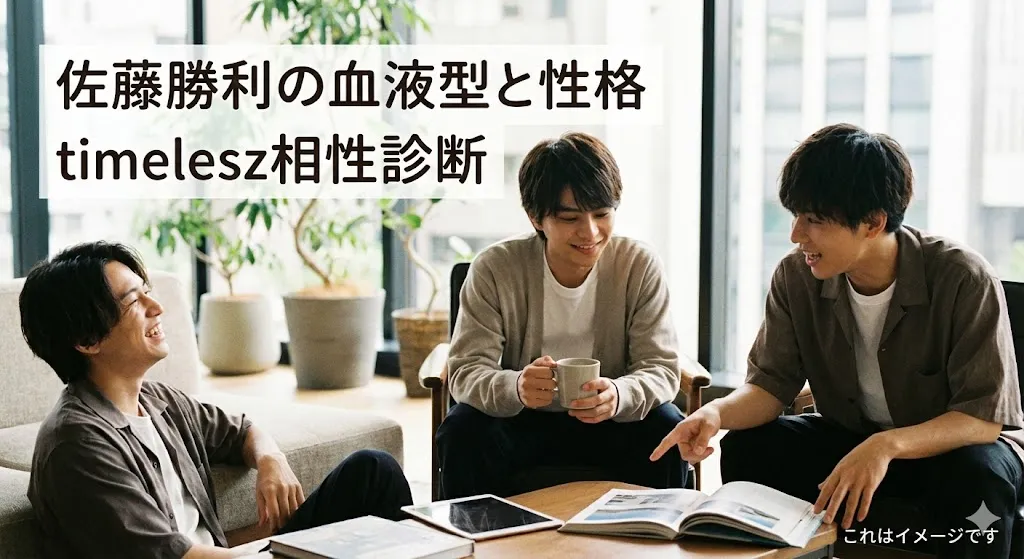 佐藤勝利の血液型は何型？真面目な性格やtimelesz新メンバーとの相性診断アイキャッチ