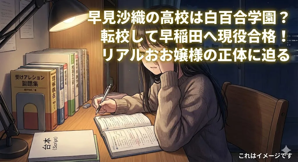 早見沙織の高校は白百合？転校して早稲田に現役合格した理由が凄すぎるアイキャッチ