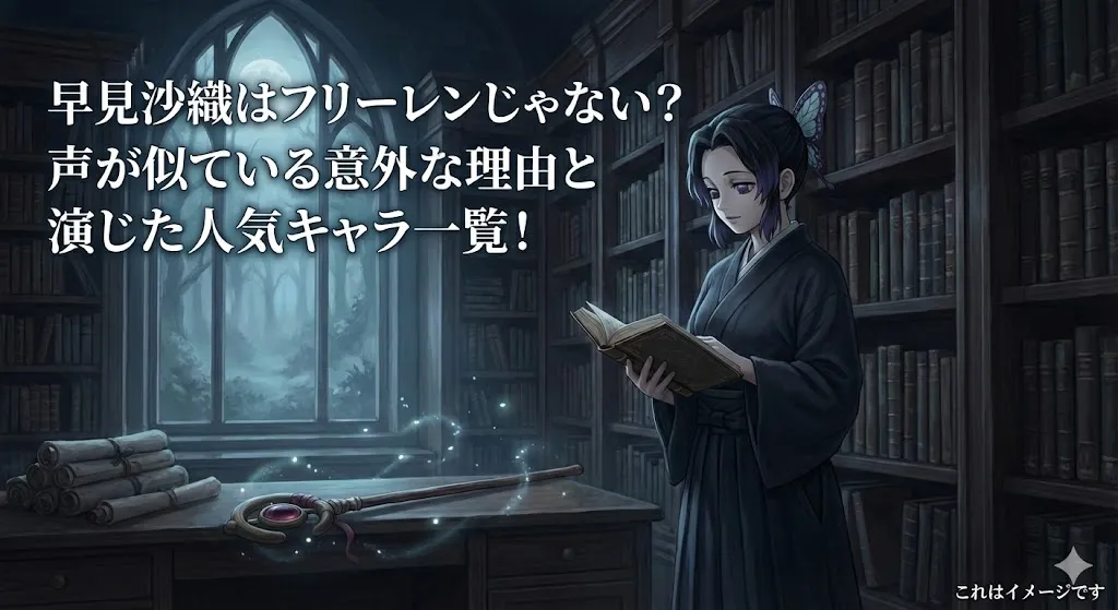 早見沙織はフリーレンの声優じゃない？似てる理由と進撃の巨人やリゼロ等の出演キャラ一覧アイキャッチ