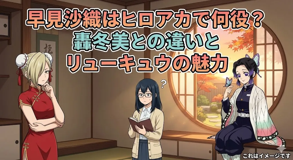 早見沙織はヒロアカで何役？轟冬美との違いや胡蝶しのぶとの共通点3つを公開アイキャッチ
